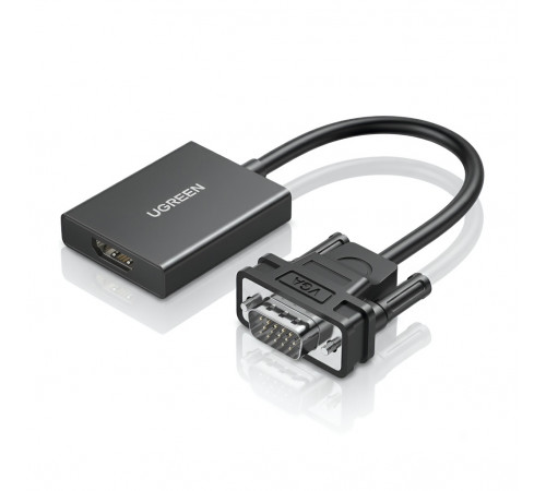 Видео переходник-адаптер (конвертер) | VGA / AUX на HDMI | UGREEN CM513